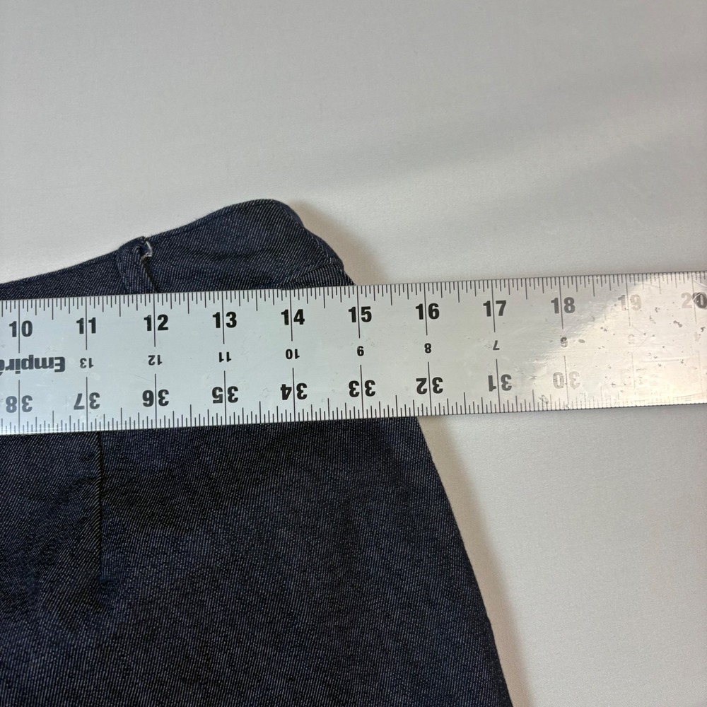 AnyBody Womens Dark Wash Straight Leg Denim Pants Blue Patch Pockets Size 10 - Picture 8 of 10
